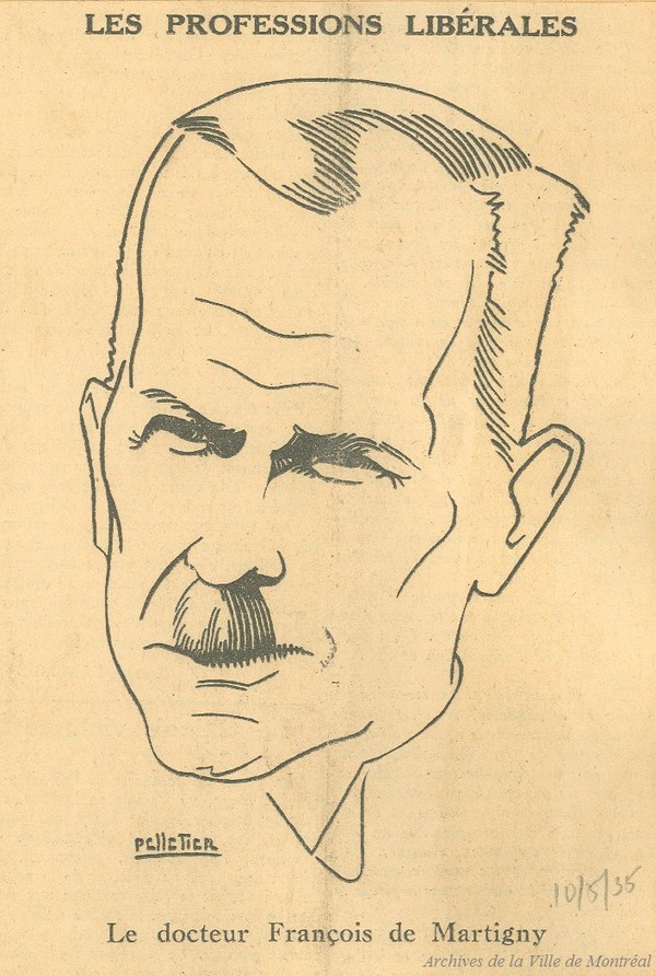 Titre original :  François Le Moyne de Martigny . - 1935 - Archives de Montréal