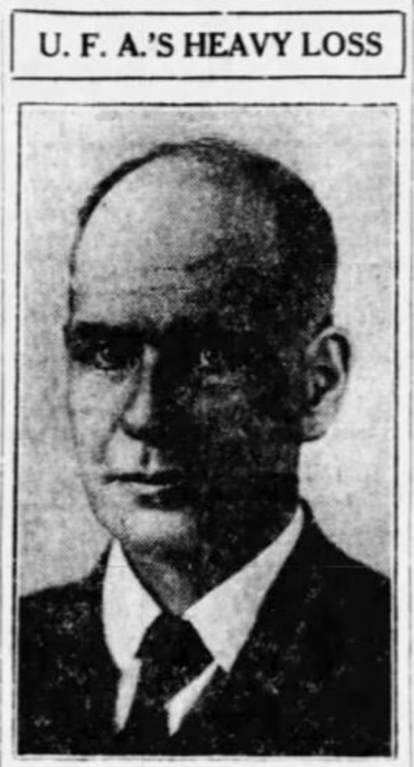 Titre original :  Percival Baker. From the Edmonton Journal, 20 July 1921, page 1.