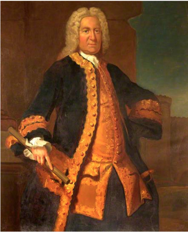 Titre original :  Richard Philipps, Governor of Nova Scotia, by Caroline Hall.