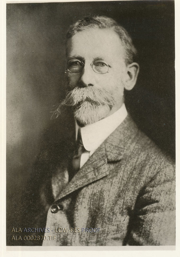 Original title:  Portrait of Charles Henry Gould, ALA President from 1908-1909. Caption on the back reads: 