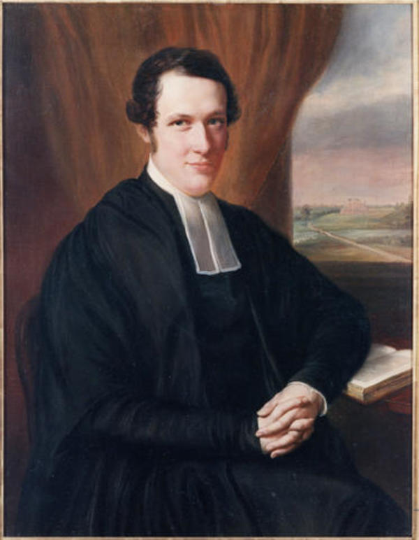 Titre original :  Portrait of Reverend Jasper H. Nicolls. 
Repository: Bishop's University
Reference code: CA BU BUArtColl-1993_046
Date(s): 19th c (Creation)
Source: Eastern Townships Archive Portal 