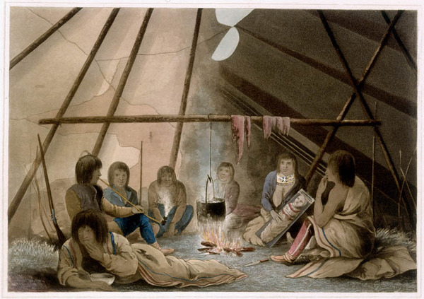 Titre original :  Intérieur d'une tente crie, 25 mars 1820. 