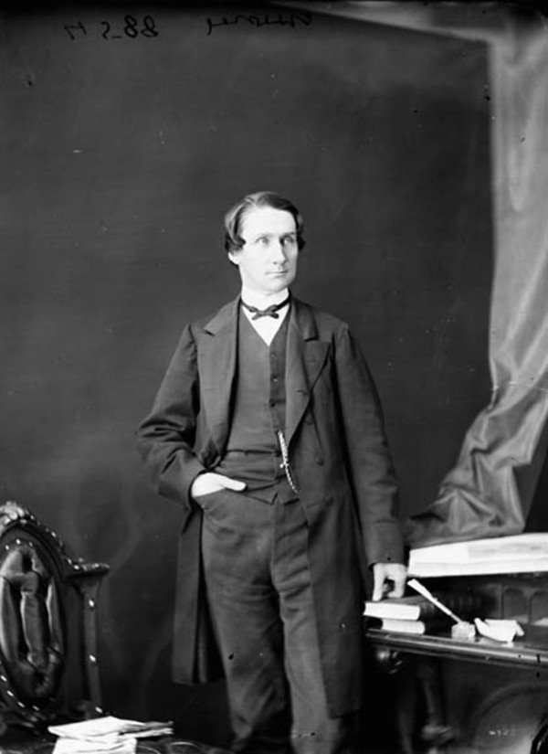 Titre original :  Hon. Alexander Morris, (Minister of Inland Revenue) b. Mar. 17, 1826 - d. Oct. 28, 1889. 