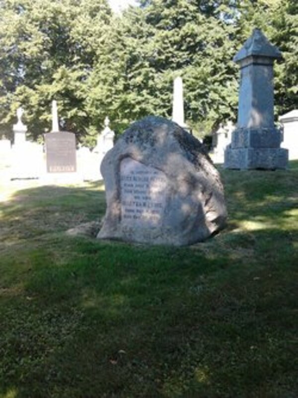 Original title:  Grave of Martha Hamm Lewis Peters. (Source: findagrave.com.)