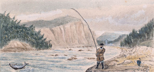 Titre original :  Salmon Fishing, Lower Canada,. 