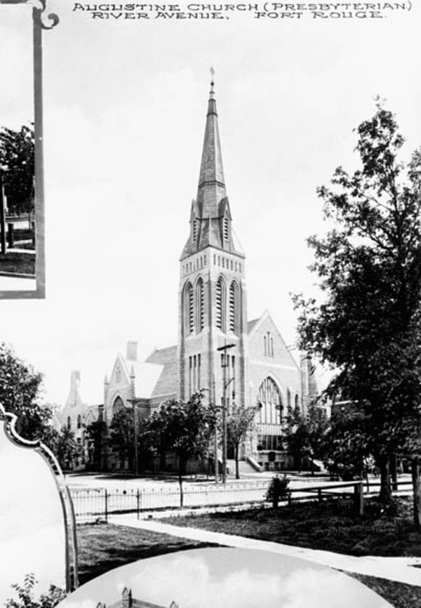 Titre original :  Augustine Church (Presbyterian), River Avenue, Fort Rouge. 