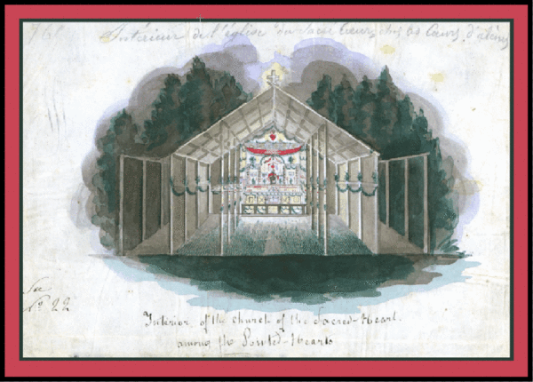 Titre original :  watercolor by Nicholas Point, S.J., 1842, De Smet Collection, Washington State University Library, MASC