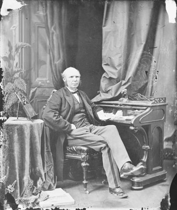 Titre original :  Hon. Frederick Bowker, T. Carter, Prime Minister of Newfoundland, b. Feb. 12, 1819 - d. Mar. 1, 1900. 