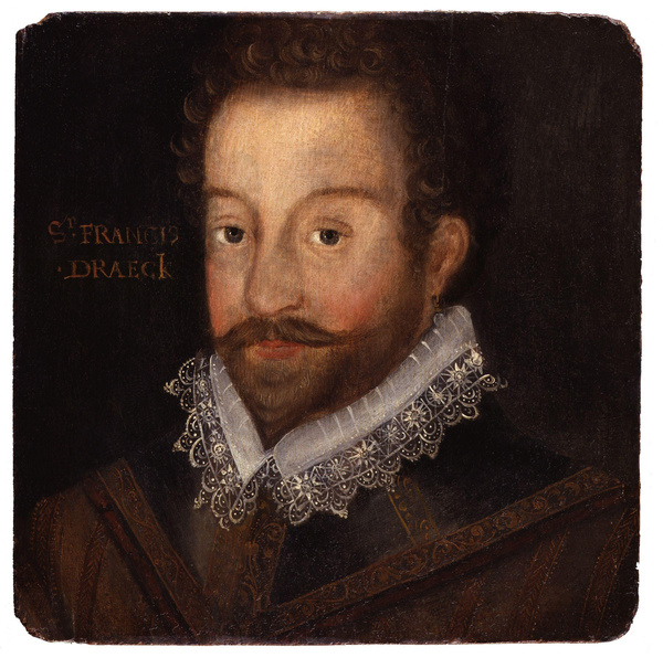 Titre original :    Description English: Sir Francis Drake, by Jodocus Hondius (died 1612). See source website for additional information. This set of images was gathered by User:Dcoetzee from the National Portrait Gallery, London website using a special tool. All images in this batch have been confirmed as author died before 1939 according to the official death date listed by the NPG. Date Unknown, but author died in 1612 Source National Portrait Gallery, London: NPG 1627   While Commons policy accepts the use of this media, one or more third parties have made copyright claims against Wikimedia Commons in relation to the work from which this is sourced or a purely mechanical reproduction thereof. This may be due to recognition of the 