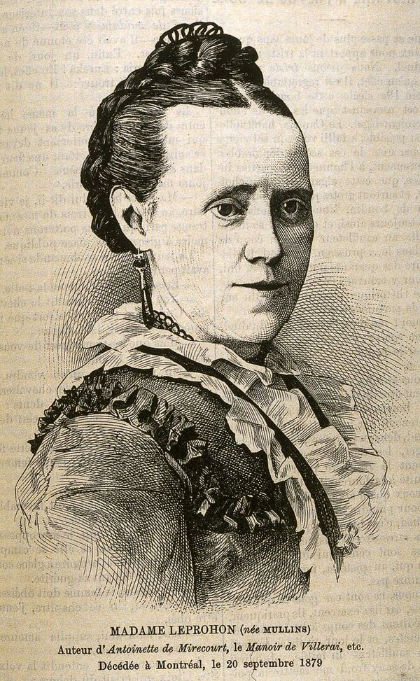 Titre original :  Madame Leprohon (née Mullins), auteur d'Antoinette de Mirecourt, le Manoir de Villerai, etc., décédée à Montréal, le 20 septembre 1879 [image fixe]