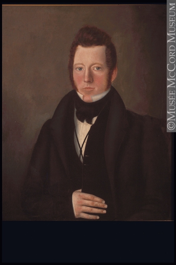 Titre original :  Painting Portrait of Robert McVicar, 1832 Nelson Cook 1832, 19th century 73.6 x 63.5 cm Gift of Mrs. George A. McVicar M14908 © McCord Museum Keywords:  male (26812) , Painting (2229) , painting (2226) , portrait (53878)