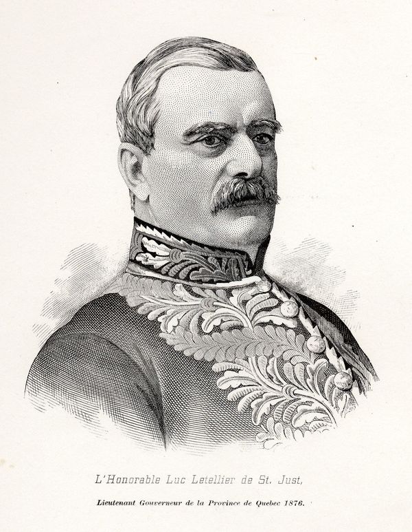Titre original :  L'Honorable Luc Letellier de St. Just. Lieutenant Gouverneur de la Province de Québec, 1876 [image fixe]