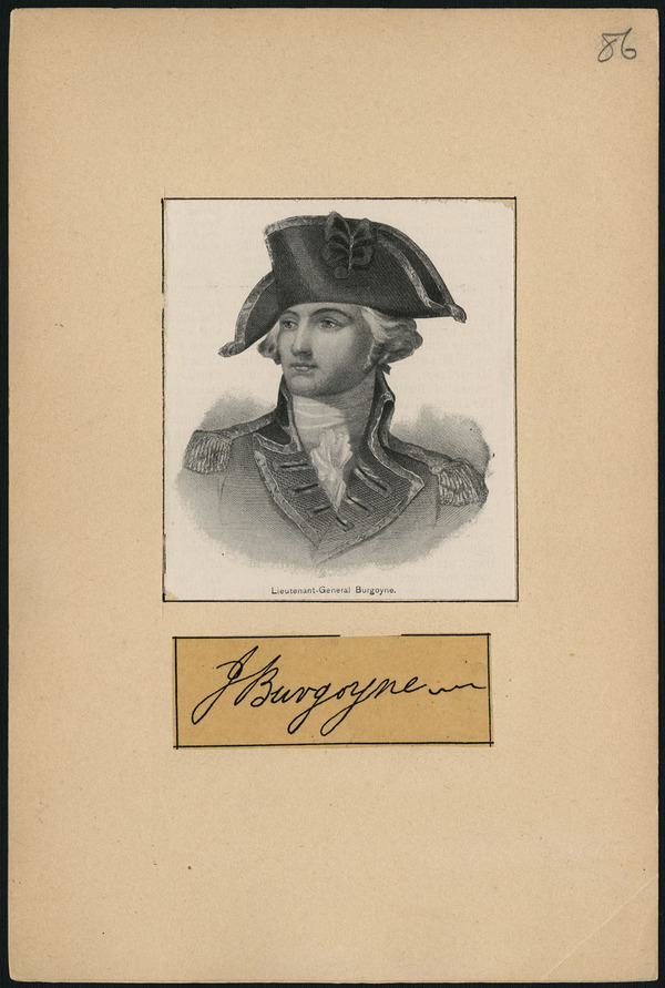 Titre original :  Lietenant-General Burgoyne. 
