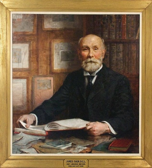 Original title:    Description James Bain (1842-1908) dedicated his life to the book trade as a bookseller, publisher, collector and librarian. In 1902, he was recognized by Trinity University (Toronto) with the institution's highest honour, Doctor of Civil Law, for 