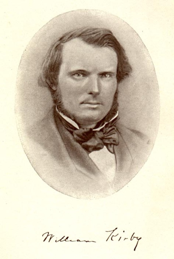 Titre original :    Description Photograph of William Kirby, with his signature, ca 1865. Date circa 1865(1865) Source From Kirby, William. Le Chien d'or, 2nd ed., Québec : Librairie Garneau, 1926, tome 1, frontispiece - Web source Author Unknown

