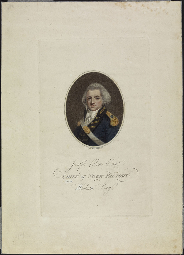 Titre original :  Joseph Colen Esq., Chief of York Factory, Hudson's Bay. 