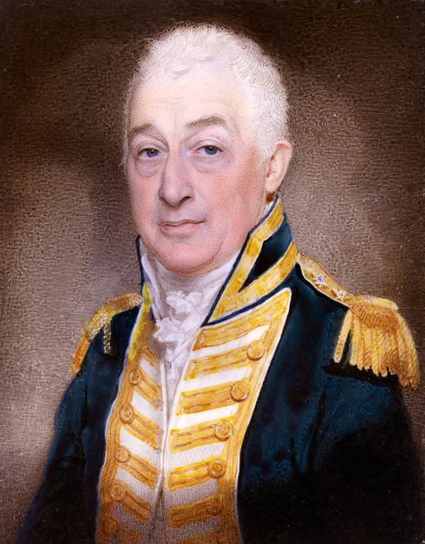 Titre original :    Description English: Isaac Coffin (1759 -1839), Admiral of the Blue watercolour on ivory 10 x 7.4 mm after 1825 Date after 1825 Source Royal Museum Greenwichg Author Creator:Anonymous}}

