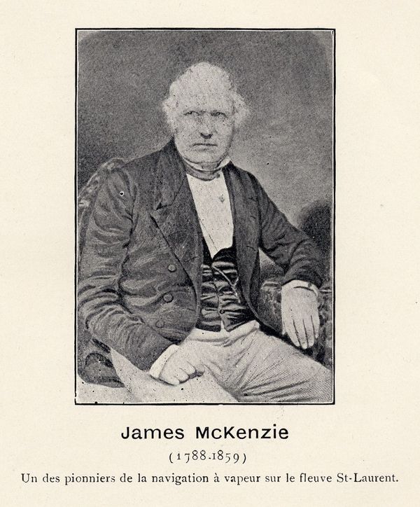 Titre original :  James McKenzie (1788-1859) un des pionniers de la navigation à vapeur sur le fleuve St-Laurent [image fixe] :