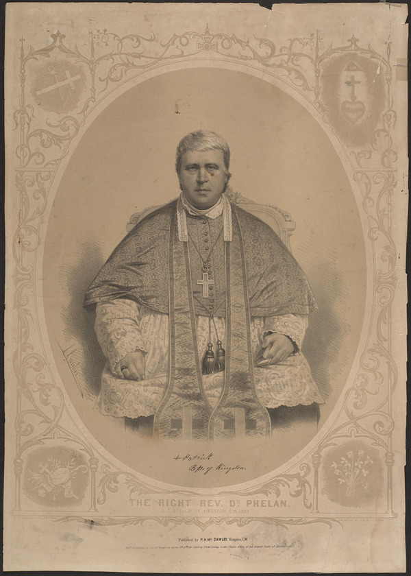 Titre original :  The Right Rev. Dr. Phelan, R.C. Bishop of Kingston C.W. 1857. 
