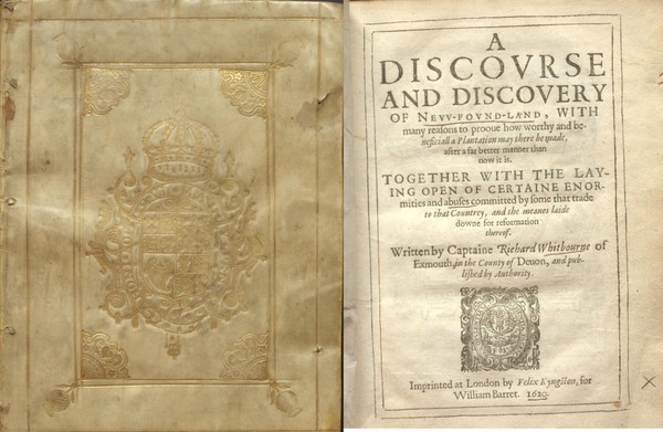 Titre original :  Canadiana | Thomas Fisher Rare Book Library | Richard Whitbourne - Discourse and Discovery of New-Found-Land